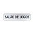 Placa Salão de Jogos 25 x 5 - Acrílico - Imagem 1