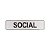 Placa Social 25 x 5 - Acrílico - Imagem 1