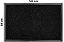 Tapete Antiderrapante Capacho Higiênico Sanitizante 38cm x 58cm - Preto - Imagem 2