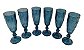 Taças de Vidro Bisotada - Coloridas - Kit com 6 peças - Imagem 1