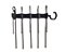 Cabide De Calça de Inox Para 10 Peças Preto Kit C/ 2 - Imagem 4