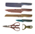 Jogo de Facas em Aço Inox Coloridas - Kit com 6 peças - Imagem 1