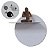 Prateleira Decorativa Redonda BR 30 cm MDF e Metal - Imagem 1