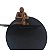 Prateleira Decorativa Redonda PO 30 cm MDF e Metal - Imagem 2