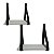 Prateleiras MDF Branca C/ Alça de Couro Conj. 2 Pçs 40/30 cm - Imagem 1