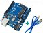 Placa Arduino Uno R3 ATmega328P DIP ATmega16U2  + Cabo - Imagem 2