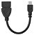 Cabo OTG Micro USB para USB Femea - Imagem 1