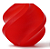 REFILL FILAMENTO PLA FOSCO VERMELHO 1KG 1.75MM BAMBULAB - Imagem 1