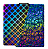 Placa PEI Mesa de Impressão Texturizada Holográfica Bambu Lab X1C/X1/X1E/P1P/P1S/A1 257x257mm - Imagem 1