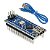 Placa Arduino Nano V3 ATmega328P USB-C CH340G + Cabo USB-C 90° - Imagem 2