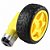 Motor DC 3V a 6V com Redução 1:48 Eixo Duplo + Roda 68mm Robótica - Imagem 1