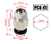 Conector Pneumático PC4-M10 ou PC4-M6 para Tubo PTFE 1,75mm | Bowden Impressora 3D - Imagem 6