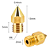 Bico Nozzle MK8 0.4mm Kit 5 Ender 3 V2 Pro CR10 - Imagem 3