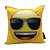 Almofada Emoji 2 Faces Braso e Óculos de Sol 25x25cm - Imagem 3