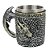 Caneca Térmica 3D Medieval Dracônica Silver 400ml - Imagem 4