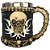 Caneca Térmica 3D Caveira Pirata 400ml - Imagem 4