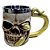 Caneca Térmica 3D Caveira Golden Snake 400ml - Imagem 2