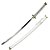 Espada Katana Metal Samurai Branca Zoro 105cm - Imagem 2