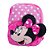 Mochila Pelúcia Minnie Mouse Rosa Disney 29cm - Imagem 3