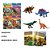 Livro Dinossauros Incríveis Cartela Adesivos e Boneco Brinquedo - Imagem 2