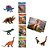 Livro Dinossauros Incríveis Cartela Adesivos e Boneco Brinquedo - Imagem 3