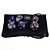 Kit Bolsa 7 Dados Rpg Boardgames Azul Blue Blue Royal Marmorizado - Imagem 1