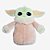 Almofada Térmica Pelúcia Baby Yoda Star Wars 38cm - Imagem 1