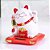 Gato da Sorte Branco Maneki Neko Youbai em Plástico com Bateria Solar 07cm - Imagem 3