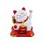 Gato da Sorte Branco Maneki Neko Youbai em Plástico com Bateria Solar 07cm - Imagem 1