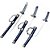 Conjunto Decorativo de Mini Katanas Samurai em Metal com Suporte para Exposição - Imagem 2