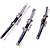 Conjunto Decorativo de Mini Katanas Samurai em Metal com Suporte para Exposição - Imagem 3