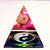 Pirâmide de Vidro Colorida Harmonia e Energia Yin Yang 4cm - Imagem 3