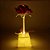 Luminária Flor Rosa Decorativa com LED 16cm - Imagem 2