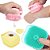 Esponja massageadora de silicone para banho com dispenser - Imagem 2