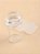 Carimbo de unha transparente com ponta de silicone para nail art - Imagem 4