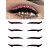 Kit com 5 pares adesivo delineado com glitter - Imagem 3