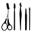 Kit 5 em 1 para sobrancelha C/ Necessaire - Imagem 1