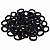 Caixa de mini elásticos de meia preto - Imagem 2