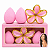 Kit de esponjas e piranha  floral dourada - Sabrina Sato - Imagem 1