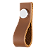 Puxador Couro Caramelo Ponto Slim - Imagem 5