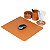 Kit Office Caramelo | 4 PEÇAS | Porta Lápis, Clips, Copo e Deskpad - Imagem 7