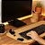 Kit Office Bege | 4 PEÇAS | Porta Lápis, Clips, Copo e Deskpad - Imagem 2