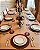 Jogo Americano Couro Bordo Redondo | base prato e copo - Imagem 2
