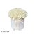 Caixa redonda para flores  Cor branca (Alaska)  Coleção Paris - Pequenas - Imagem 4