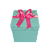 Caixa de presente quadrada tiffany  16x16x16 cm - Imagem 1