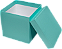 Caixa de presente quadrada tiffany  16x16x16 cm - Imagem 3