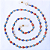 Cordão P/ Óculos - Greek Eye - Blue and Red - Imagem 1