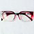 Óculos de Leitura Luanda - Red Transparent - Imagem 1