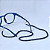Cordão Para Óculos Strass - Navy Blue - Imagem 3