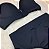 Lingerie conjunto de sutiã e calcinha Preto sem renda com pingente - Imagem 2